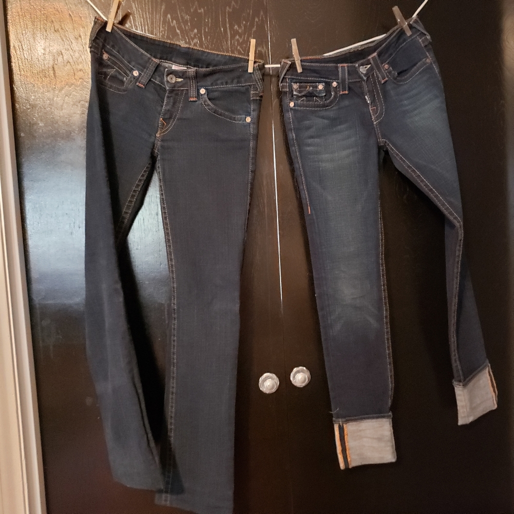 True Religion cuffed jeans
